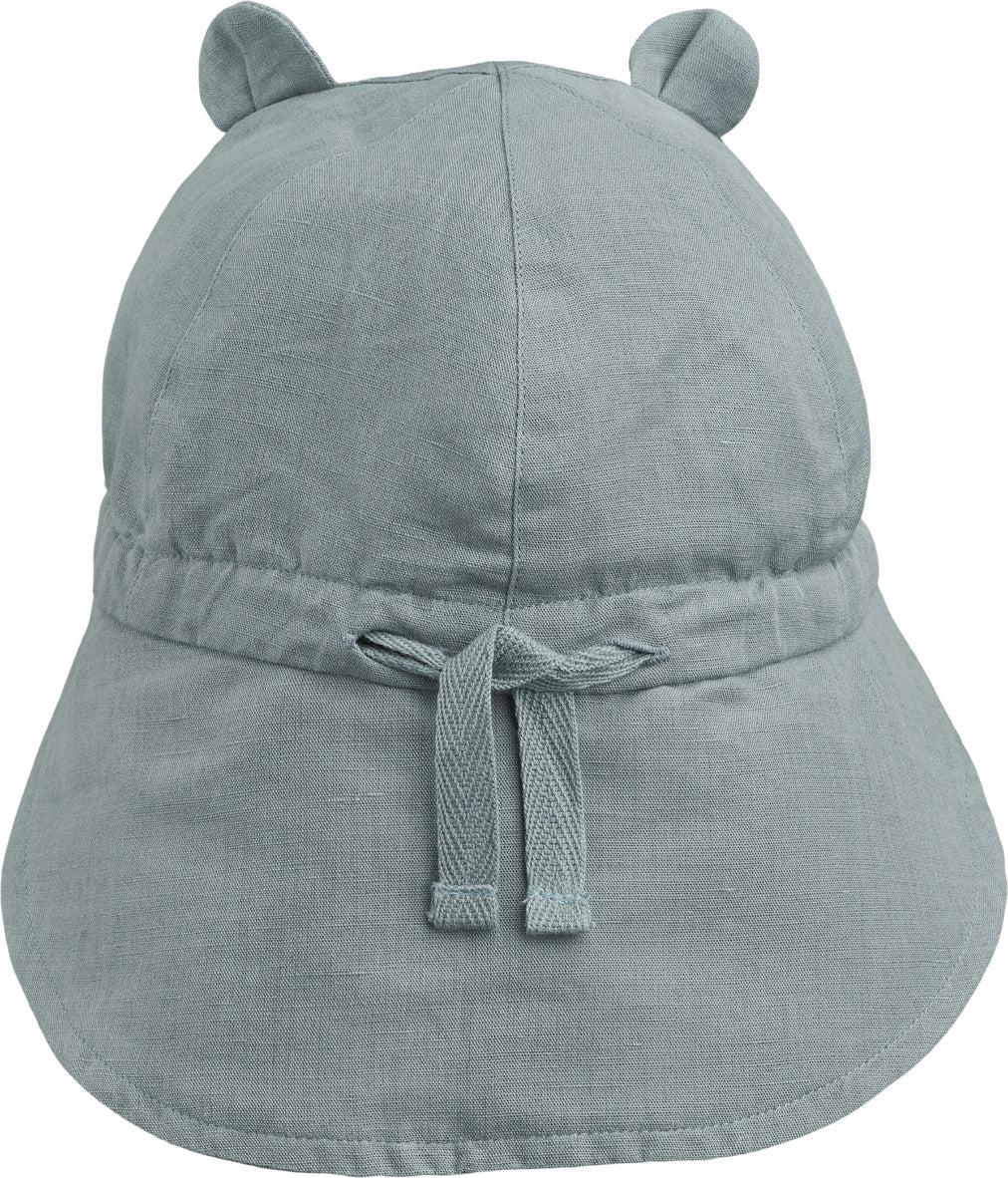 Liewood Sonnenhut mit Schirm und Ohr – Gorm – Blauer Nebel – Sonnenhut – MamaMilla