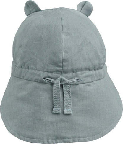 Liewood Sonnenhut mit Schirm und Ohr – Gorm – Blauer Nebel – Sonnenhut – MamaMilla