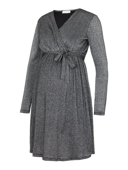 Mamalicious glitzerndes Schwangerschafts- und Stillkleid – Umstandsmode – MamaMilla