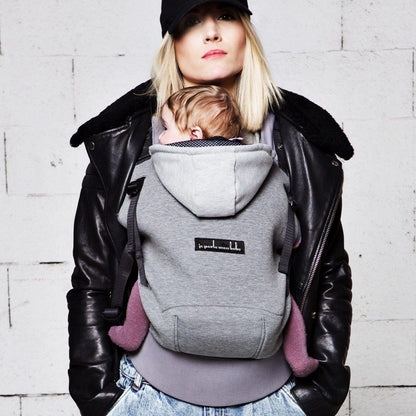 Love Radius Carrier – Hoodie Carrier – Dunkelgrau/Flanellgrau – Carrier – MamaMilla