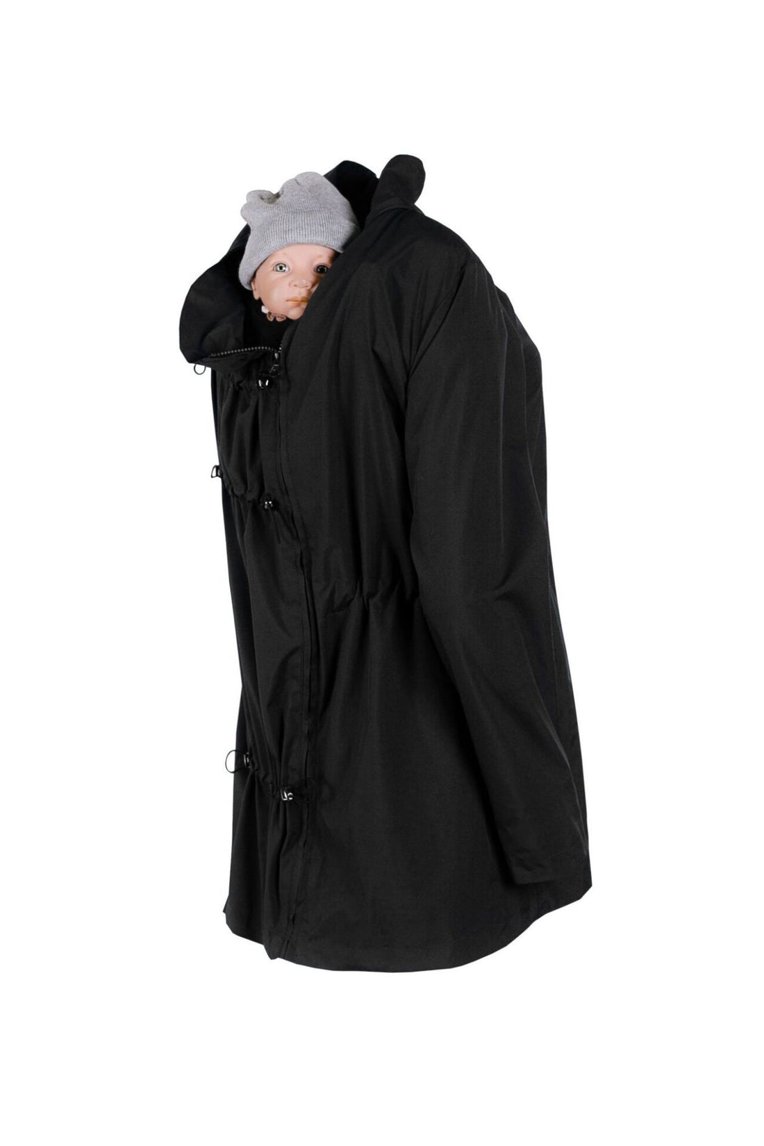 Wombat &amp; Co. NUMBAT 4-in-1 Übergangsjacke für Schwangere/Tragejacke – Schwarz – Tragejacke – MamaMilla