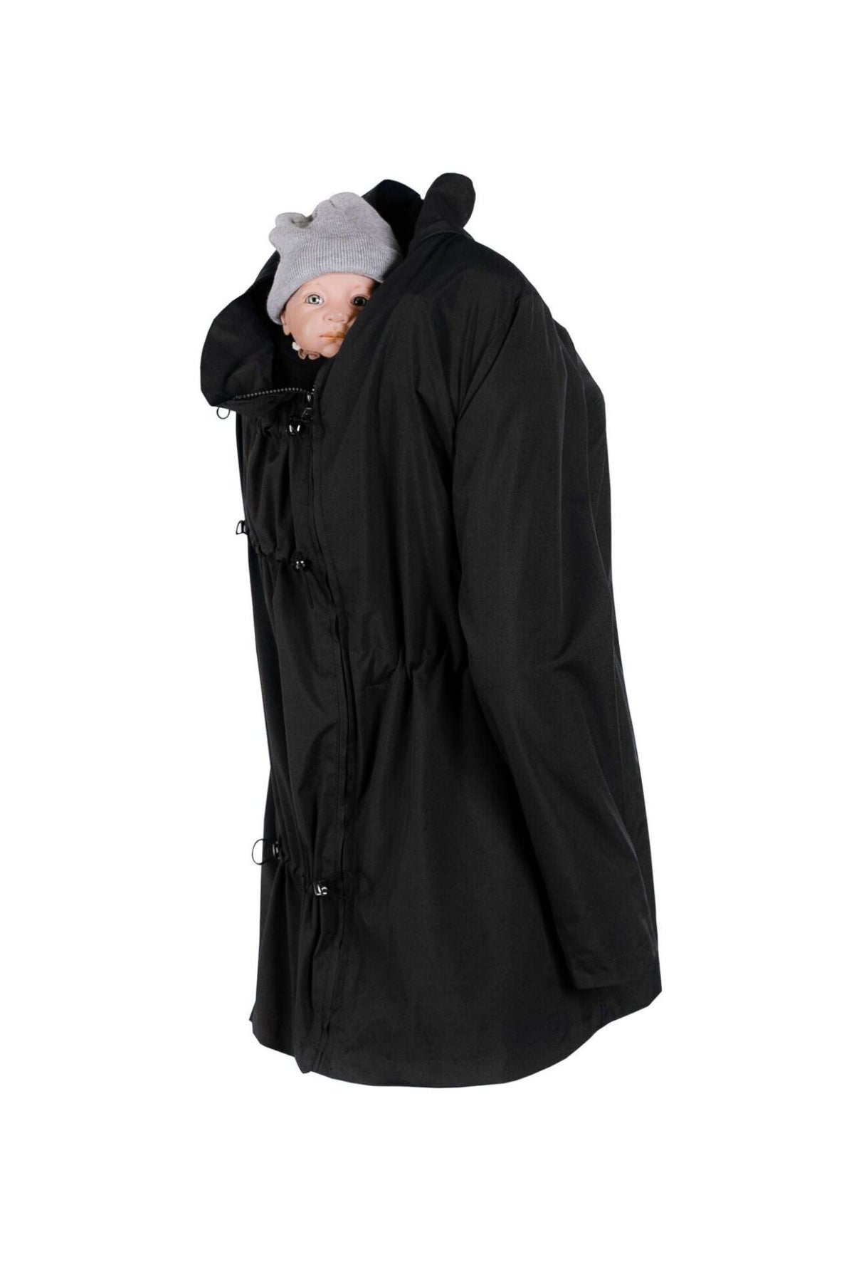 Wombat &amp; Co. NUMBAT 4-in-1 Übergangsjacke für Schwangere/Tragejacke – Schwarz – Tragejacke – MamaMilla