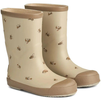 Weizenbedruckte Muddy-Gummistiefel - Gravel Bumblebee - Gummistiefel - MamaMilla