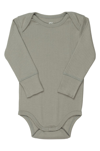 Copenhagen Colors Body aus Rippstrick – Lt. Grey – Body – MamaMilla