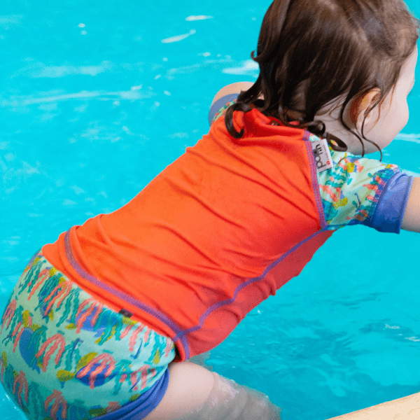 Schließen Pop-in-Badewindel/Schwimmwindel – Schildkröten – Bademode – MamaMilla