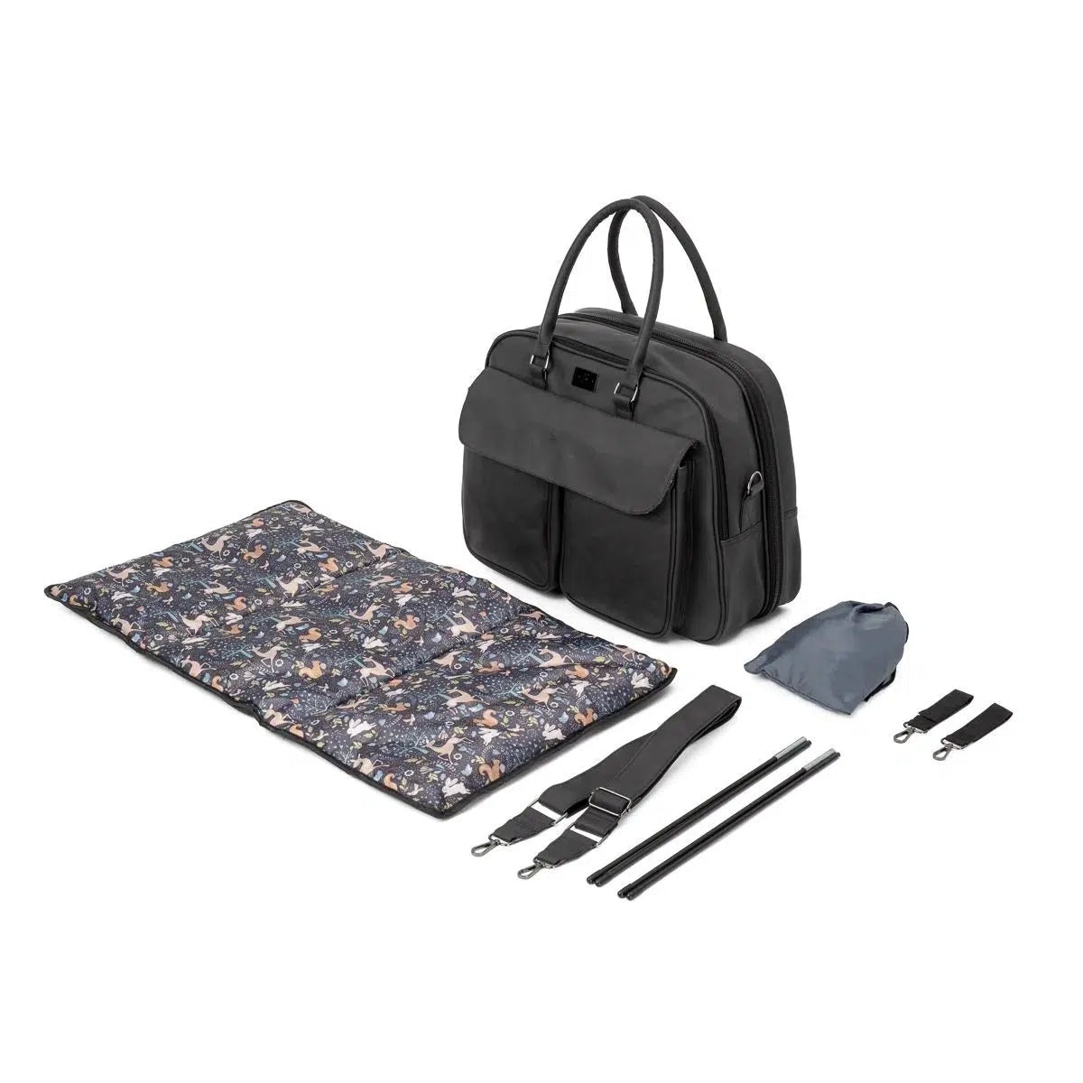 Bizzi Growin POD Wickeltasche und Reisebett – Schwarz – Wickeltasche – MamaMilla