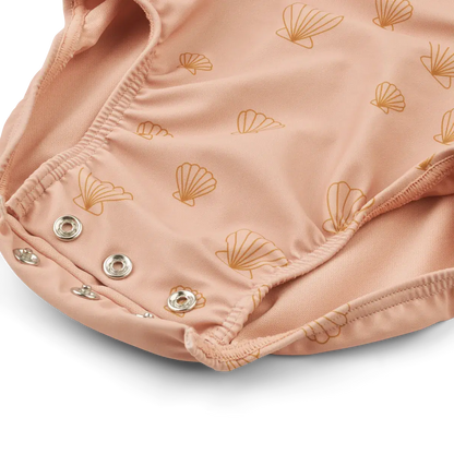 Liewood Baby-Badeanzug mit langen Ärmeln – Maxime-Badeanzug – Muschel / Pale Tuscany – Bademode – MamaMilla