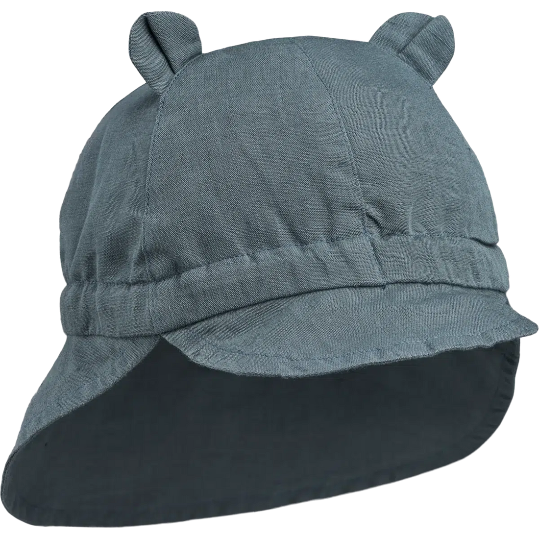 Liewood Sonnenhut mit Schirm und Ohr – Gorm – Walblau – Sonnenhut – MamaMilla