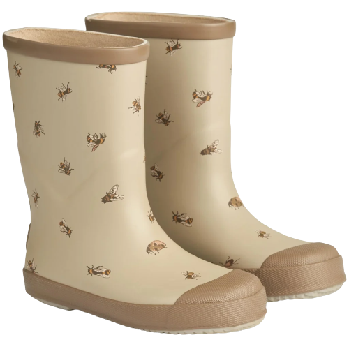 Weizenbedruckte Muddy-Gummistiefel - Gravel Bumblebee - Gummistiefel - MamaMilla