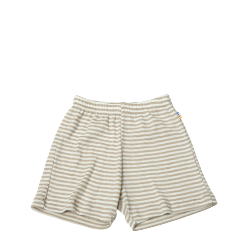 Joha-Shorts aus Wolle und Seide – Grau / Streifen – Hosen – MamaMilla