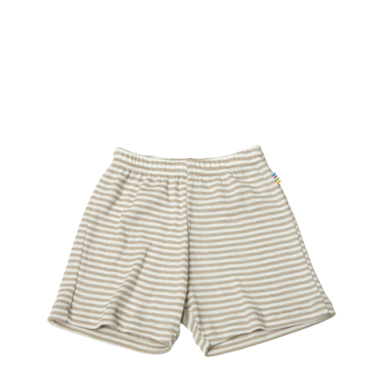 Joha-Shorts aus Wolle und Seide – Grau / Streifen – Hosen – MamaMilla