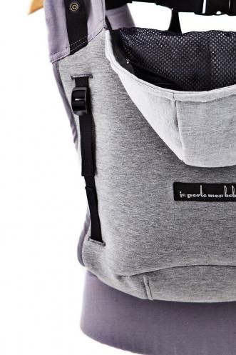 Love Radius Carrier – Hoodie Carrier – Dunkelgrau/Flanellgrau – Carrier – MamaMilla