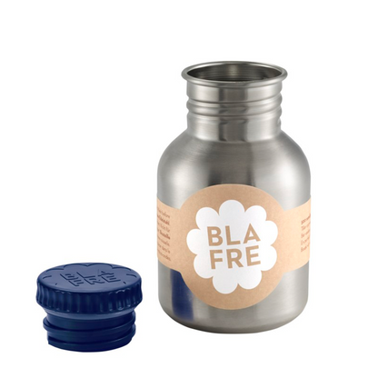 BLAFRE Trinkflasche aus Edelstahl – 300 ml – Marineblau – Trinkflasche aus Stahl – MamaMilla