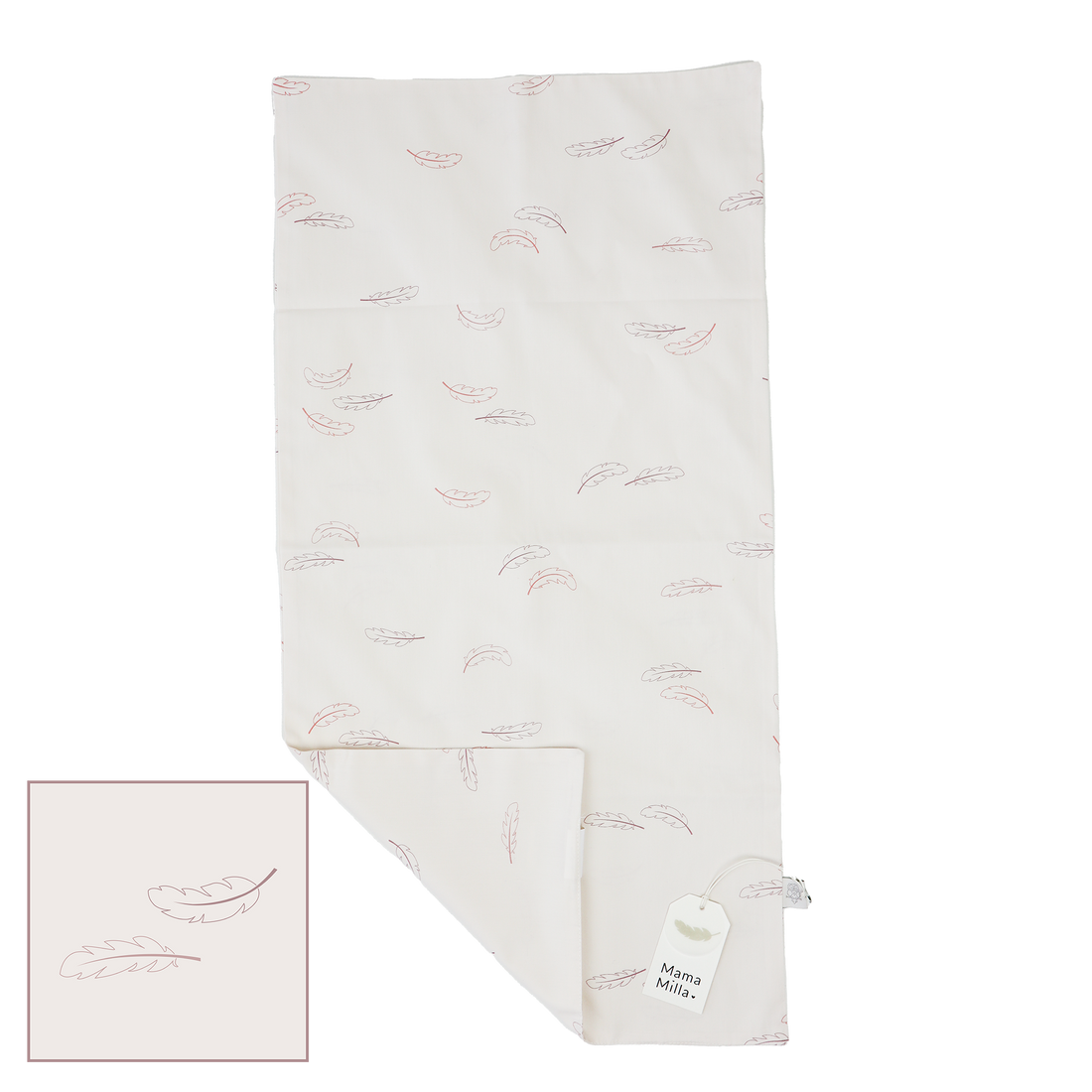 MamaMilla Bettlaken für Babynest – Rosenfedern – Bettlaken für Babynest – MamaMilla