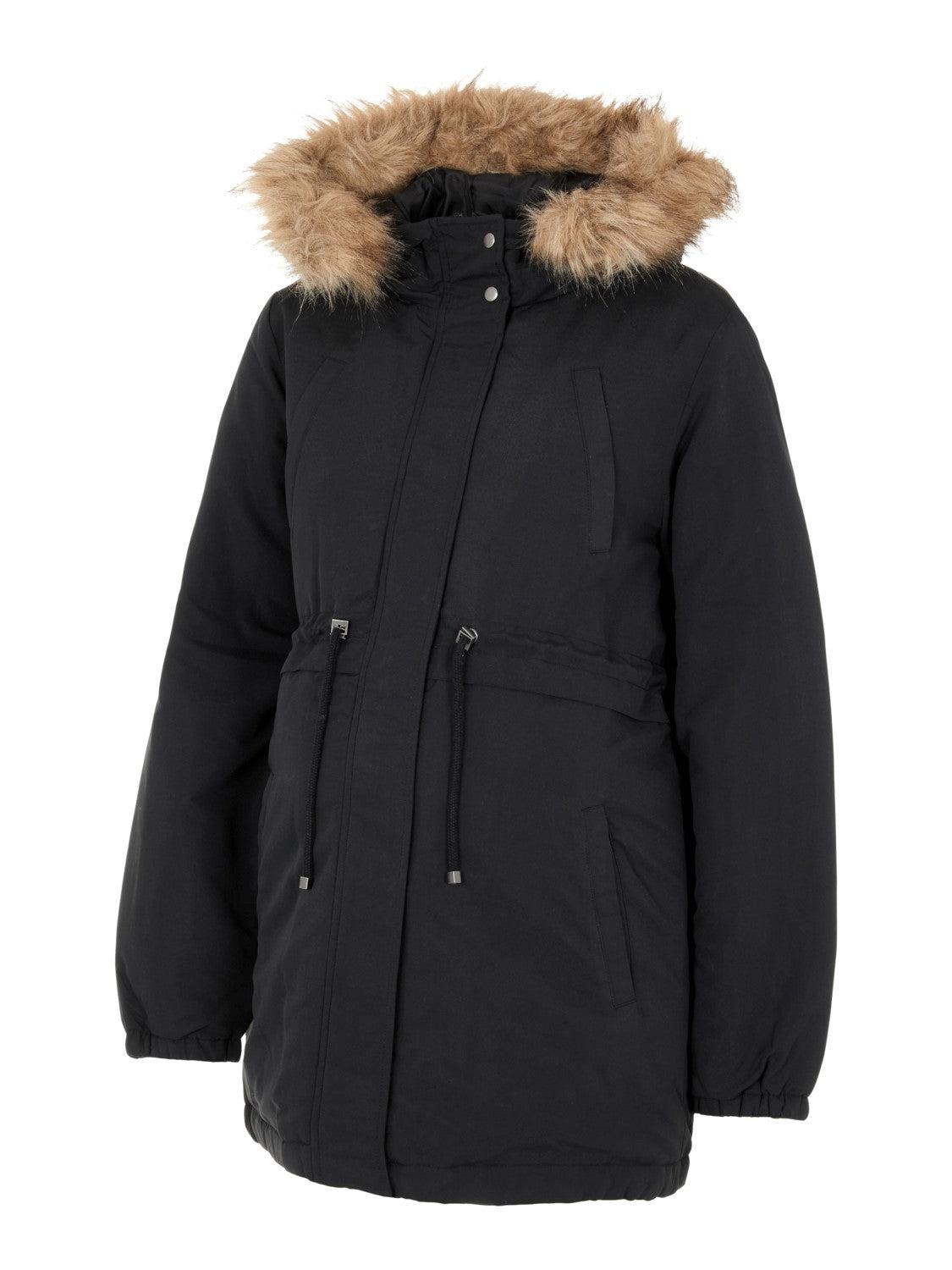 Mamalicious Vente Parka Jacke – Jessa – Schwarz – Umstandsjacke – MamaMilla