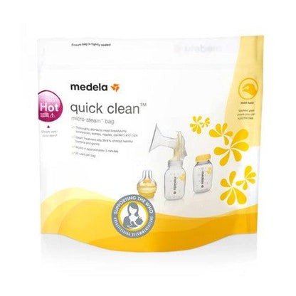 Medela – Quick Clean Beutel zur Sterilisation in der Mikrowelle – Flaschenbaby – MamaMilla