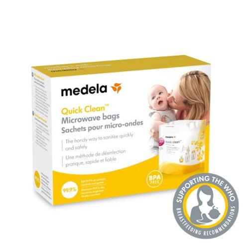 Medela – Quick Clean Beutel zur Sterilisation in der Mikrowelle – Flaschenbaby – MamaMilla