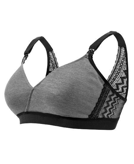 Cache Coeur Still-BH – Serena – Grau – Stillkleidung – MamaMilla