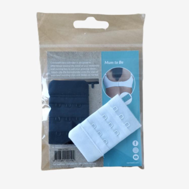 Carriwell 4er-Pack BH-Verlängerer – Weiß/Schwarz – Stillkleidung – MamaMilla