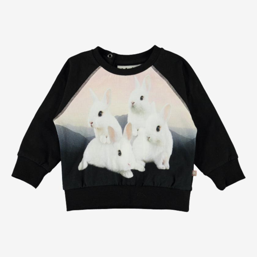 Molo-Pullover – White Bunnies – Pullover – MamaMilla