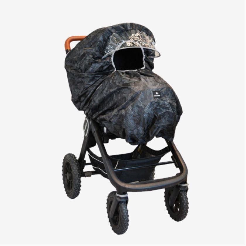 EasyGrow Regenschutz für den Kinderwagen – Camo – Regenschutz für Einzelkinderwagen – MamaMilla