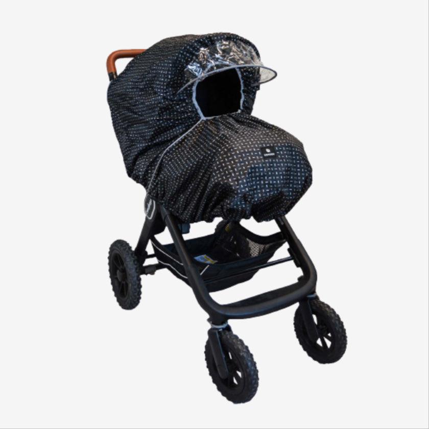 EasyGrow Regenschutz für den Kinderwagen – Stroke – Regenschutz Einzelkinderwagen – MamaMilla