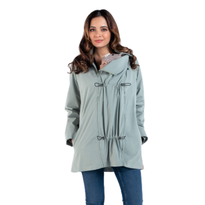 Wombat &amp; Co. NUMBAT 4-in-1 Übergangsjacke für Schwangere/Tragejacke – Mintgrün – Tragejacke – MamaMilla