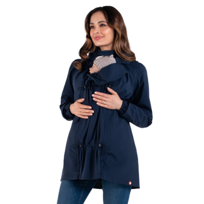 Wombat &amp; Co. NUMBAT 4-in-1 Übergangsjacke für Schwangere/Tragejacke – Navy – Tragejacke – MamaMilla