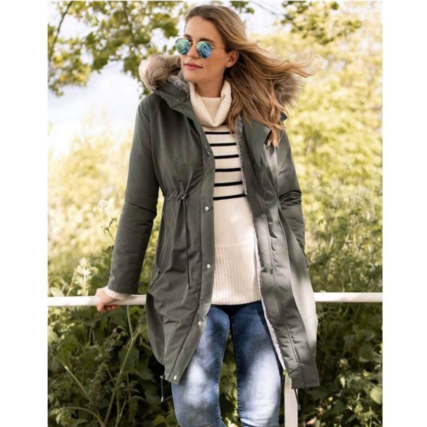Seraphine Warte- und Tragejacke 3-in-1 – Valetta – Khaki – Tragejacke – MamaMilla