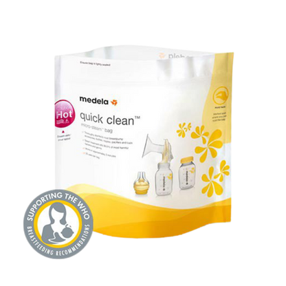 Medela – Quick Clean Beutel zur Sterilisation in der Mikrowelle – Flaschenbaby – MamaMilla