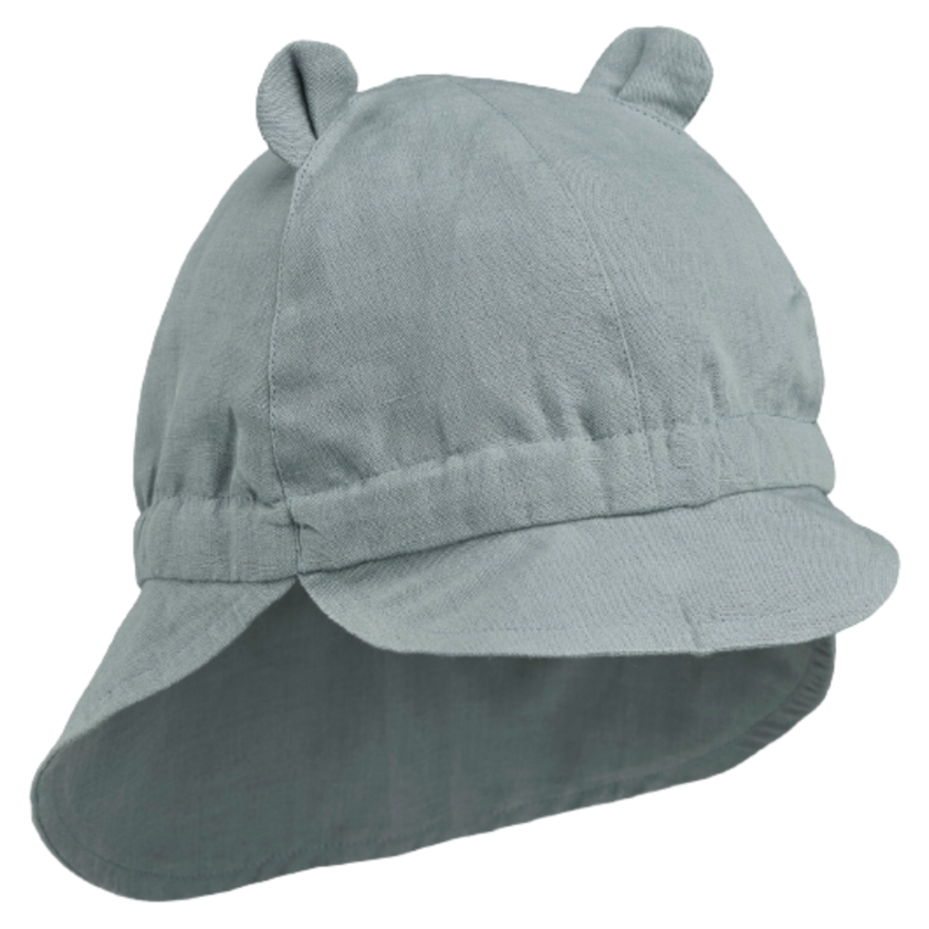 Liewood Sonnenhut mit Schirm und Ohr – Gorm – Blauer Nebel – Sonnenhut – MamaMilla