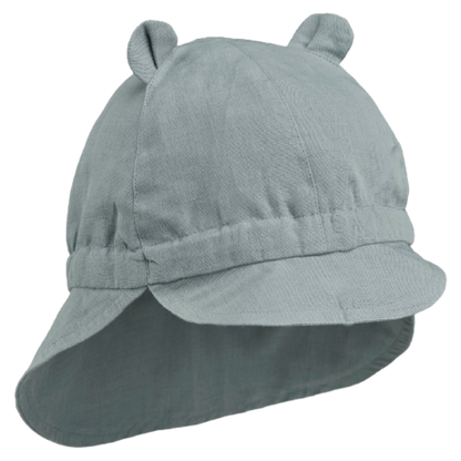 Liewood Sonnenhut mit Schirm und Ohr – Gorm – Blauer Nebel – Sonnenhut – MamaMilla