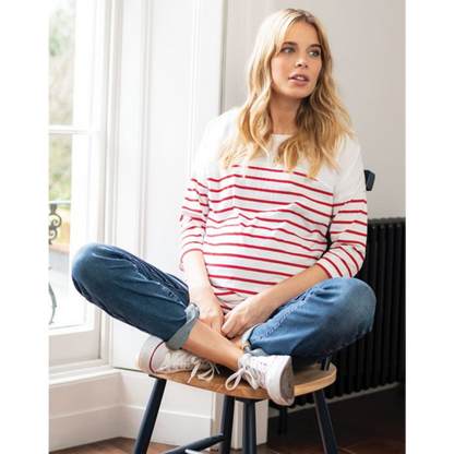 Seraphine Slim Boyfriend Umstandsjeans – Carsten – Mittelblau – Umstandsmode – MamaMilla