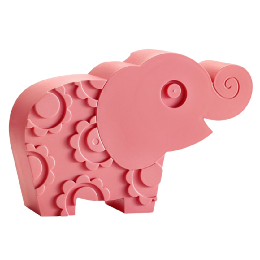 BLAFRE Lunchbox mit 2 Fächern – Elefant – Rosa – Lunchbox – MamaMilla
