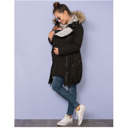 Seraphine Warte- und Tragejacke 3-in-1 – Valetta – Schwarz – Tragejacke – MamaMilla