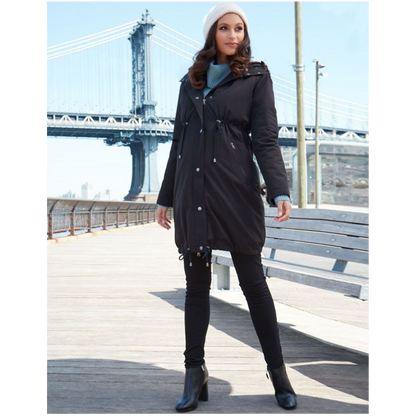 Seraphine Warte- und Tragejacke 3-in-1 – Valetta – Schwarz – Tragejacke – MamaMilla