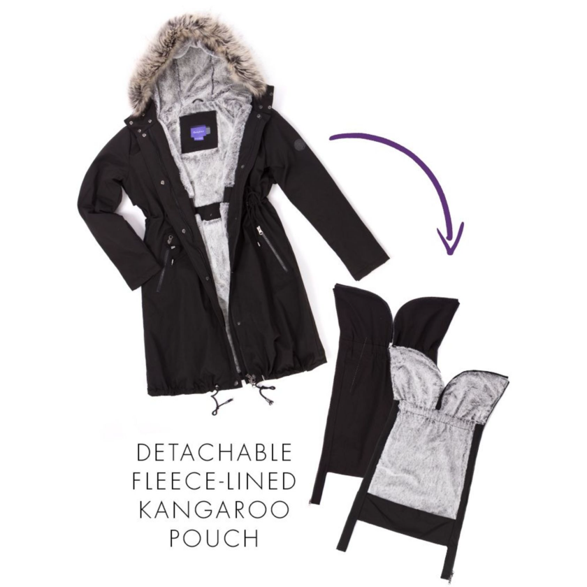 Seraphine Warte- und Tragejacke 3-in-1 – Valetta – Schwarz – Tragejacke – MamaMilla