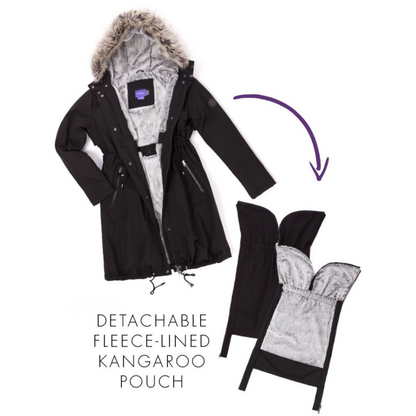 Seraphine Warte- und Tragejacke 3-in-1 – Valetta – Schwarz – Tragejacke – MamaMilla