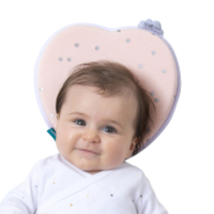 Babymoov Ergonomisches Babykissen (Lovenest) – Rosa (0–4 m) – Baby-Kopfkissen – MamaMilla