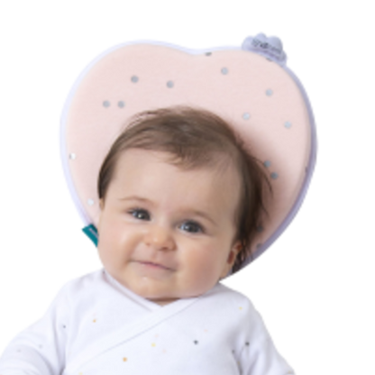 Babymoov Ergonomisches Babykissen (Lovenest) – Rosa (0–4 m) – Baby-Kopfkissen – MamaMilla