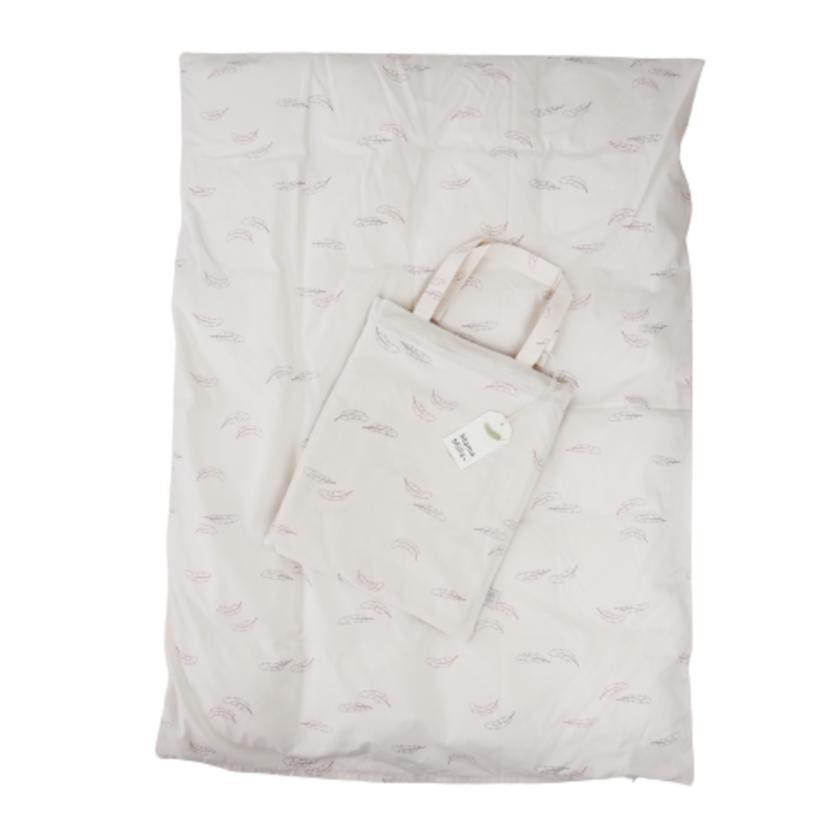 MamaMilla Junior-Bettwäsche aus Bio-Baumwolle – Rosenfedern – Junior-Bettwäsche – MamaMilla