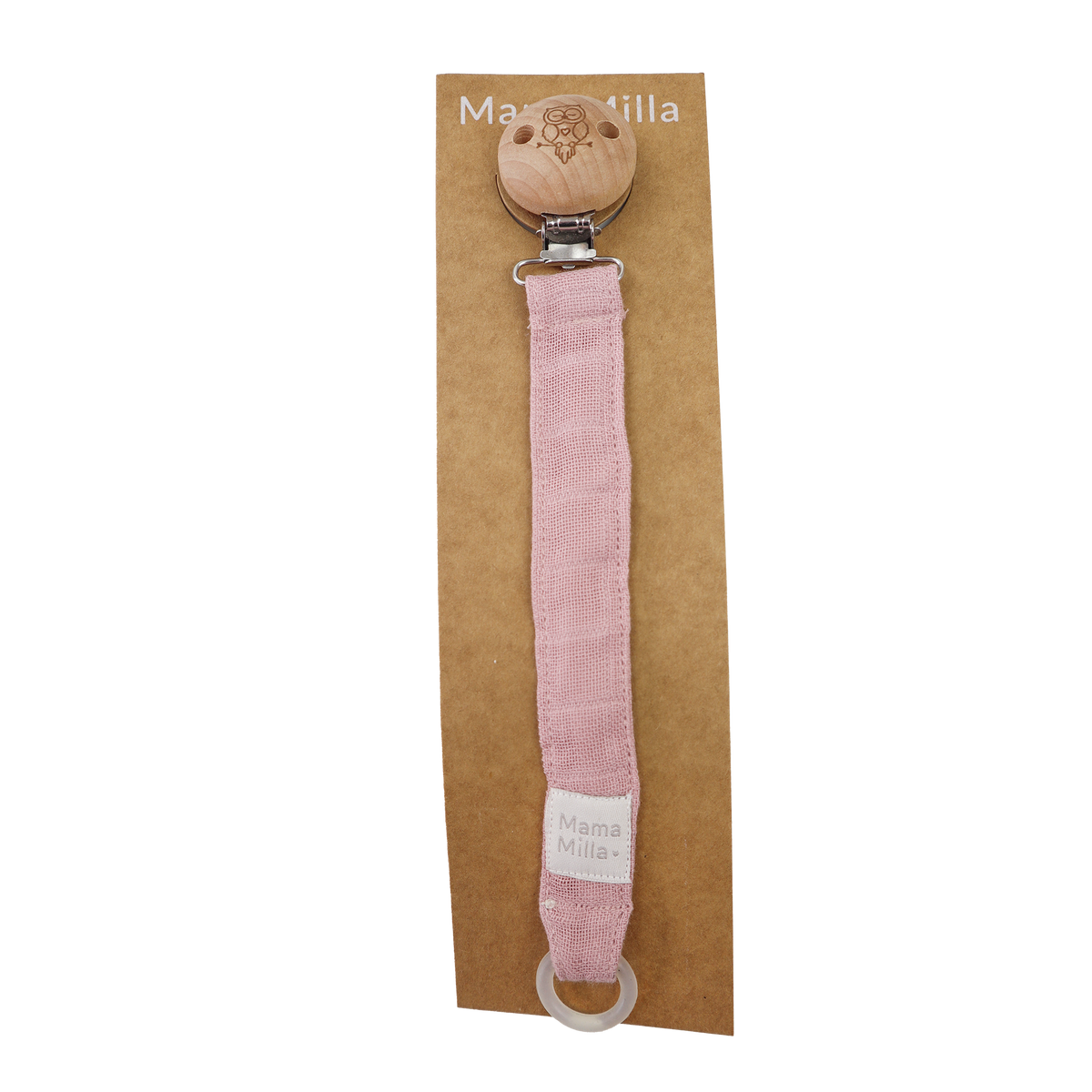 MamaMilla Schnullerschnur - Dusty Dark Rose - Schnullerschnur - MamaMilla
